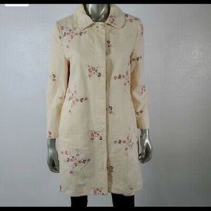🌷 GAP | FLORAL EMBROIDERED TRENCH COAT